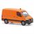 Busch H0 MB Sprinter kurzer Radstand Flachdach, verkehrsorange