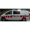 Busch H0 MB Vito Kastenwagen Polizei Neuenburg (Sonderserie CH)