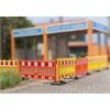Busch H0 Schrankenzaun, orange/gelb