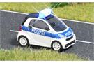 Busch H0 Smart Fortwo Polizei mit elektrischen Blinkleuchten