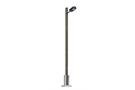 Busch H0 Strassenleuchte mit Holzmast, weiss