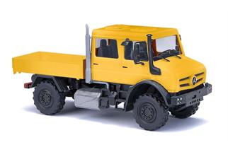 Busch H0 Unimog U 5023 Doppelkabine, gelb