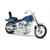 Busch H0 US-Motorrad, blau