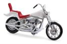 Busch H0 US Motorrad, weiss