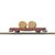 Busch TT DR Flachwagen mit Rungen Ks 3300, Holzkabeltrommel, Ep. IV