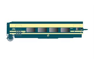 Electrotren H0 RENFE Ergänzungswagen Talgo Pendular 2. Klasse, blau/beige, Ep. IV