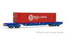 Electrotren H0 TRANSFESA Containertragwagen MMC3, 45'-Container BOLUDA