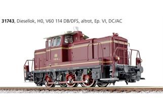 ESU H0 (AC/DC Sound) DB Diesellok V 60 114, altrot, Museumslok DFS, Ep. VI