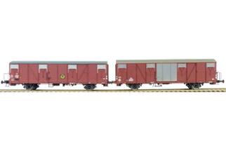 Exact-Train H0 SBB/NS gedecktes Güterwagen-Set J4/Hbs, Ep. III, 2-tlg.