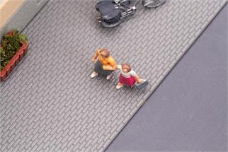 Faller Bastelplatte Gehweg, dunkelgrau