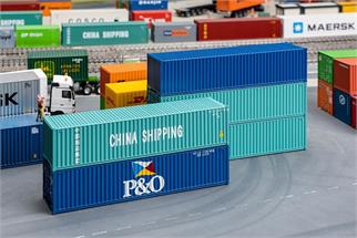 Faller H0 40'-Container-Set, China Shipping/P&O, 5-tlg.