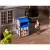 Faller H0 Altkleidercontainer, blau