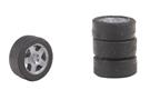 Faller H0 Car System 4 Reifen und Felgen für PKW, klein