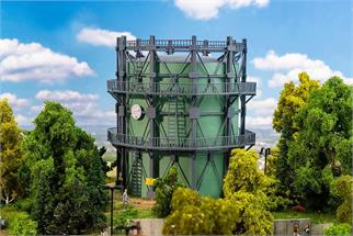 Faller H0 Gasometer mit Rohrleitungen