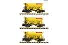 Fleischmann N DB AG Selbstentladewagen-Set, DB Bahnbau Gruppe, Ep. VI, 3-tlg.