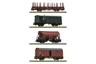 Fleischmann N DB Güterwagen-Set, Ep. IV, 4-tlg.