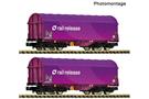Fleischmann N (DC) RAILRELEASE 2-tlg. Set: Schiebeplanenwagen, Railrelease