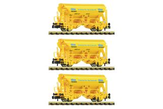 Fleischmann N EEWS Schwenkdachwagen-Set Tdgs, SKW Piesteritz, Ep. VI, 3-tlg.