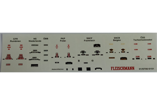 Fleischmann N (ET) Decalbogen zu 7186