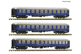 Fleischmann N IRSI Reisezug-Wagenset 1 Suisse Train Bleu, Ep. VI, 3-tlg.