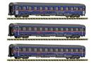 Fleischmann N ÖBB Reisezugwagen-Set Eurofima, Nightjet, Ep. VI, 3-tlg.