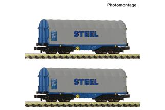 Fleischmann N ÖBB Schiebeplanenwagen-Set Shimmns, Ep. VI, 2-tlg.
