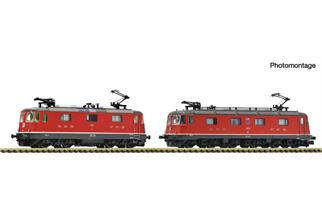 Fleischmann N (Sound) SBB Elektrolok-Set Re 6/6 11672 + Re 4/4 III 11361, Ep. IV, 2-tlg.