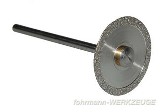 Fohrmann Diamanttrennscheibe Ø 19 x 0.65 mm, inkl. Aufspanndorn