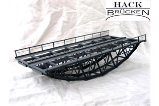 Hack H0 B28-2 Fischbauchbrücke, 29.5 x 13.2 x 7 cm, 2-gleisig, 64 mm Gleisabstand