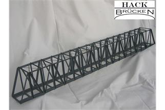 Hack H0 K81 Kastenbrücke schräg, 81 x 7.5 x 10 cm, massive Streben