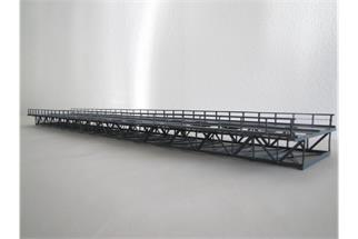 Hack H0 MS75 Unterzugbrücke, 75 x 13.5 x 4.6 cm, 2-gleisig, Müngstener Brücke