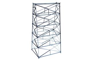 Hack H0 TP409-20 Pfeiler für Blechträgerelemente, 20 x 40.9 cm