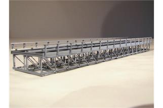 Hack N KN30-2 Unterzug-Kastenbrücke, 30 x 6 x 3 cm, 2-gleisig