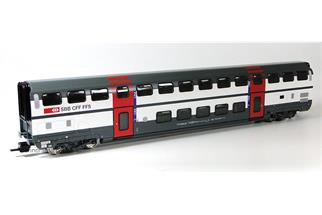 HAG H0 (AC) SBB Doppelstock-Mittelwagen IC2000 2. Klasse mit Innenbeleuchtung