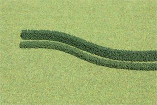 Heki H0/N/Z flexible Hecken dunkelgrün 50x0,7 cm (Inhalt: 3 Stk.)
