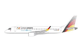 Herpa 1:100 German Airways Embraer E190, new colors, D-AJHW