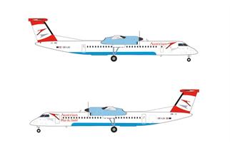 Herpa 1:200 Austrian Airlines Bombardier Q400, Pfiat Di, Dash!, OE-LGI Eisenstadt