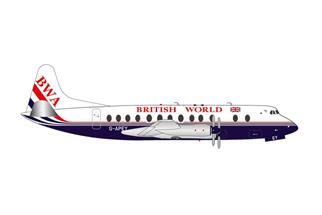 Herpa 1:200 British World Airlines Vickers Viscount 800, G-APEY