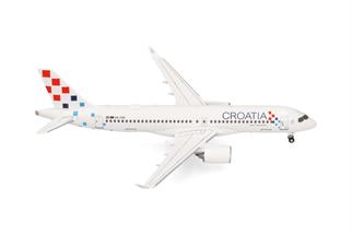 Herpa 1:200 Croatia Airlines Airbus A220-300, 9A-CAE Zagreb