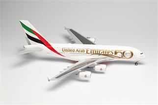 Herpa 1:200 Emirates Airbus A380, UAE 50th Anniversary, A6-EEX