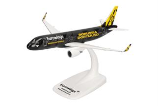Herpa 1:200 Eurowings Airbus A320, BVB Mannschaftsairbus 2025, D-AEWM