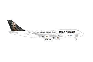 Herpa 1:200 Iron Maiden Boeing 747-400, TF-AAK Ed Force One, The Book of Souls Tour