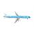 Herpa 1:200 KLM Airbus A321neo, PH-AXE Landkaartje / Map Butterfly