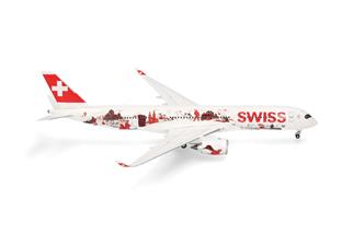 Herpa 1:200 Swiss Airbus A350-900, Wanderlust, HB-IFA Lausanne