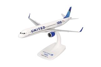 Herpa 1:200 United Airlines Airbus A321neo, 100 Years, N44550