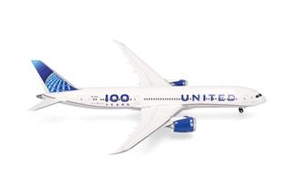 Herpa 1:200 United Airlines Boeing 787-9 Dreamliner, 100 Years, N61101