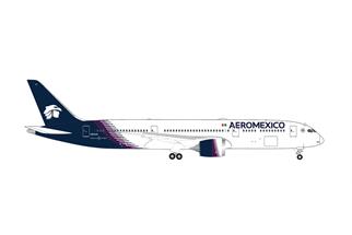 Herpa 1:500 Aeroméxico Boeing 787-9 Dreamliner, new livery, N815AM