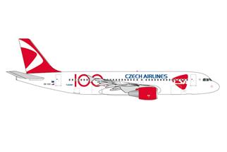 Herpa 1:500 CSA Czech Airlines Airbus A320, 100 Years, OK-IOO