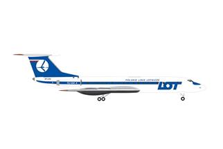 Herpa 1:500 LOT Polish Airlines Tupolev TU-134A, SP-LHG