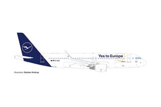 Herpa 1:500 Lufthansa Airbus A320, Yes to Europe, D-AIUC